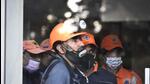 National Disaster Response Force (NDRF) team personnel on the first floor of Chintels Paradiso in Sector 109, Gurugram, India, on Friday, February 11, 2022. (Photo by Vipin Kumar/Hindustan Times) National Disaster Response Force (NDRF) team personnel on the first floor of Chintels Paradiso in Sector 109, Gurugram, India, on Friday, February 11, 2022. (Photo by Vipin Kumar/Hindustan Times)