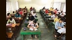 Students are divided over which mode the upcoming semester examinations should be conducted in (Photo : Vipin Kumar/HT)