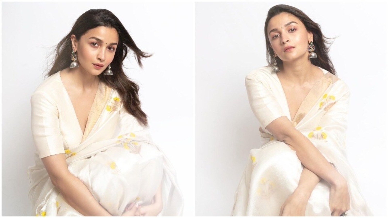 Alia Bhatt casts a spell on her fans with timeless white saree for