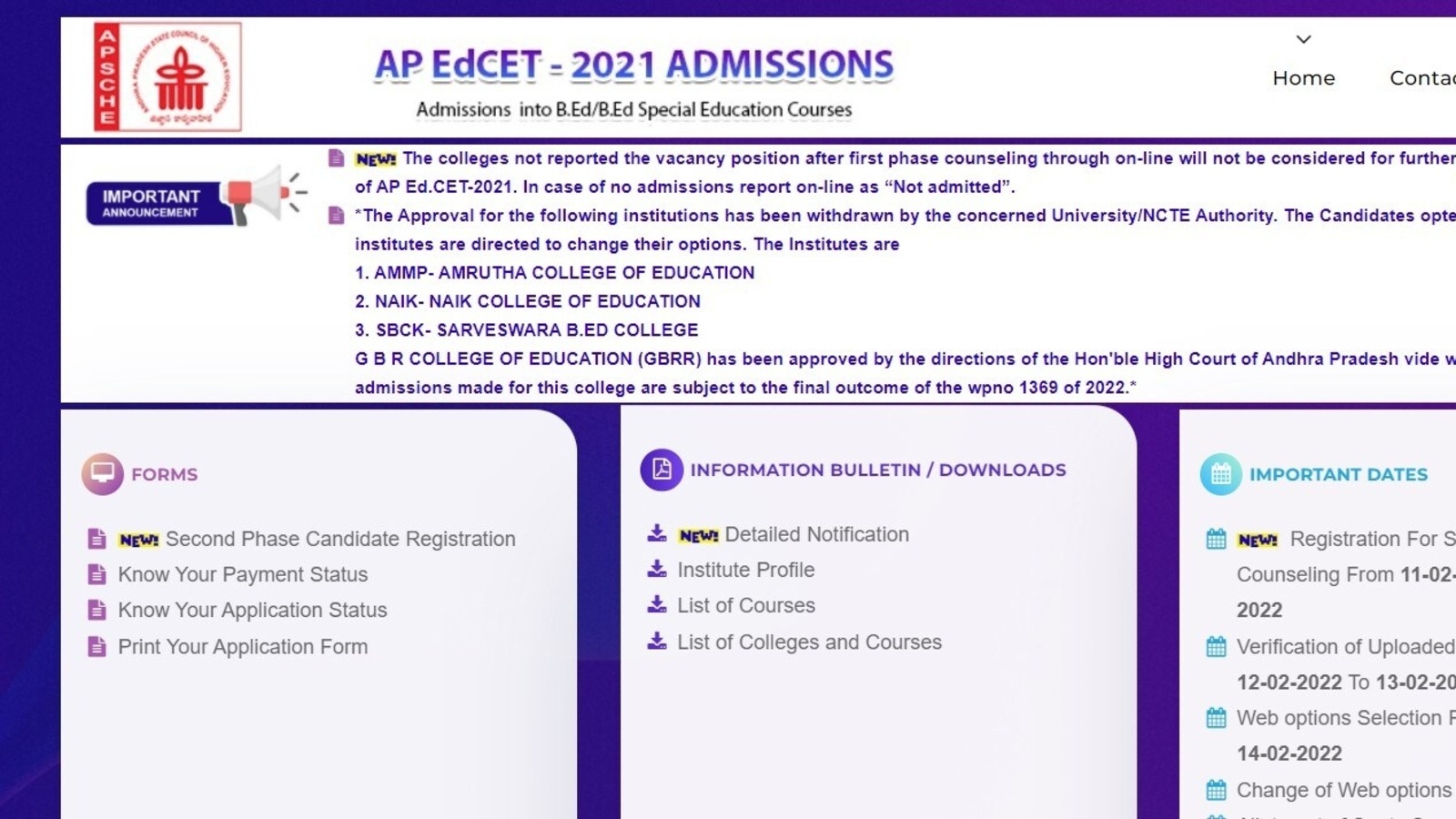 AP EDCET Counselling 2021: 2nd and final phase registration begins on Feb 11