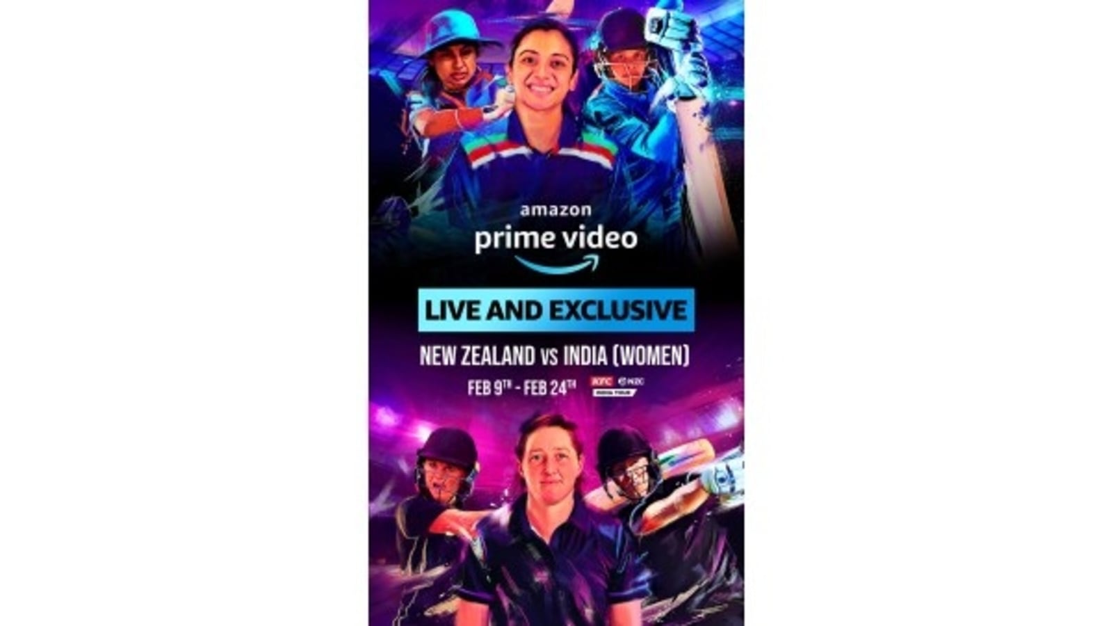 Watch the IND vs NZ women cricket, live andamp; exclusive on Amazon Prime Video