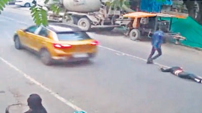 A screengrab of the incident. (Picture for representation only) A screengrab of the incident. (Picture for representation only)