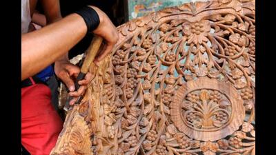 The wood-carving industry is over 200 years old and it has acquired the status of a cottage industry (HT Photo) The wood-carving industry is over 200 years old and it has acquired the status of a cottage industry (HT Photo)