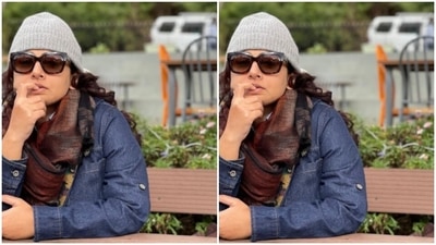 "Soaking in last few days of winter," Vidya captioned her pictures. (Instagram/@balanvidya)