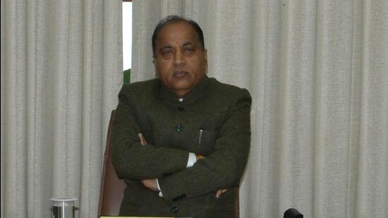 Ahead of the Punjab assembly elections, Himachal Pradesh CM Jai Ram Thakur vouched for a ‘double-engine’ government in the state. (HT File)