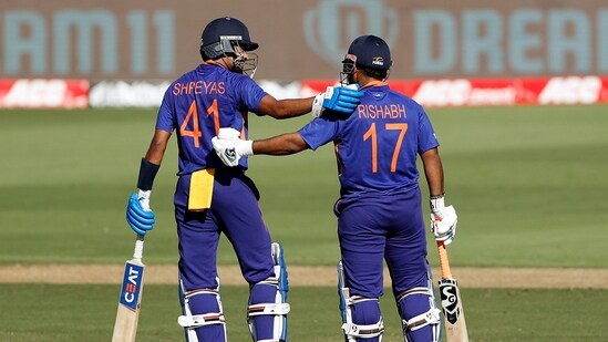Ahmedabad, Feb 11 (ANI): India's Shreyas Iyer and Rishabh Pant during the 3rd ODI match between India and West Indies, at Narendra Modi Stadium in Ahmedabad on Friday. (ANI Photo) (ANI)