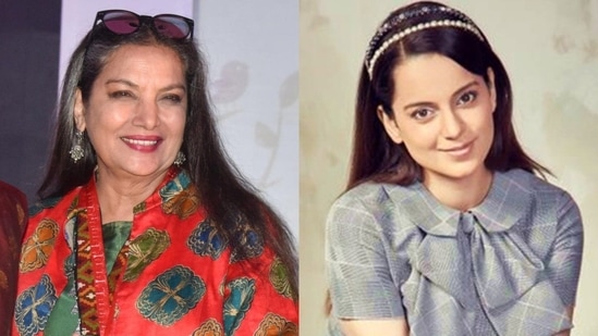 Shabana Azmi calls out Kangana Ranaut for her statement on Karnataka hijab row.