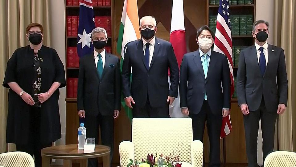 The ministers reviewed progress on vaccines, the climate crisis, critical technologies, infrastructure, cyber security and space, education and people-to-people relations.&nbsp; (ANI)