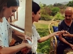 Anushka Sharma shared a video of her making jam. Anushka Sharma shared a video of her making jam.
