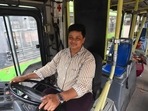 DTC hired its first woman driver, V Saritha, in April 2015 with announcements to hire more. Seven years later, she remains its sole woman driver. (Hindustan Times) DTC hired its first woman driver, V Saritha, in April 2015 with announcements to hire more. Seven years later, she remains its sole woman driver. (Hindustan Times)