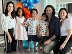 Sunny Leone at her sons' birthday bash.&nbsp;