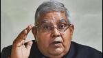 West Bengal Governor Jagdeep Dhankhar on Saturday prorogued the state legislative assembly with immediate effect. (PTI PHOTO.) West Bengal Governor Jagdeep Dhankhar on Saturday prorogued the state legislative assembly with immediate effect. (PTI PHOTO.)