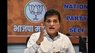 Recently BJP leader Kirit Somaiya visited PMRDA and Pune Municipal Corporation offices and questioned the functioning of Lifeline Hospital agency monitoring the jumbo facility during the first wave of Covid pandemic. (HT FILE PHOTO)
