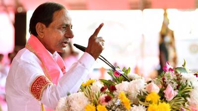 TRS president and Telangana chief minister K Chandrasekhar Rao lashed out at the saffron party for kicking up the hijab controversy in Karnataka. (HT Photo) TRS president and Telangana chief minister K Chandrasekhar Rao lashed out at the saffron party for kicking up the hijab controversy in Karnataka. (HT Photo)