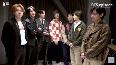 BTS members Suga, Jin, Jungkook, RM, J-Hope, Jimin and V.