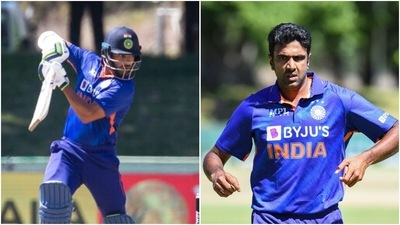 Shikhar Dhawan; Ravichandran Ashwin (PTI)