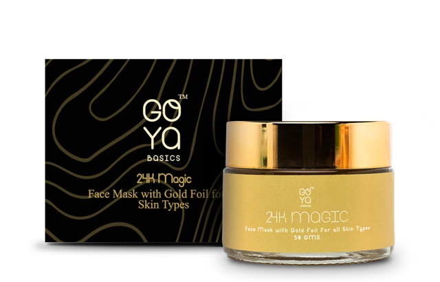The 24K gold face mask by GOYA BASICS stimulates blood circulation & oxygen supply to the skin The 24K gold face mask by GOYA BASICS stimulates blood circulation & oxygen supply to the skin