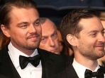 Leonardo DiCaprio and Tobey Maguire attended Justin Bieber's concert together. Leonardo DiCaprio and Tobey Maguire attended Justin Bieber's concert together.