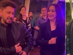 Madhuri Dixit and Shriram Nene groove to Tamma Tamma Again.