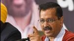 AAP leader and Delhi chief minister Arvind Kejriwal at a press conference, ahead of the upcoming Punjab state assembly elections, in Amritsar on February 13. (AFP)