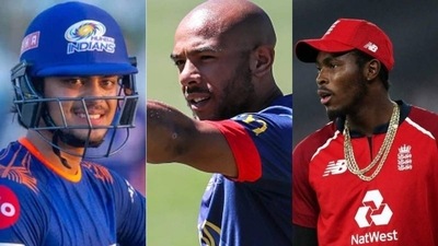 Ishan Kishan; Tymal Mills; Jofra Archer Ishan Kishan; Tymal Mills; Jofra Archer
