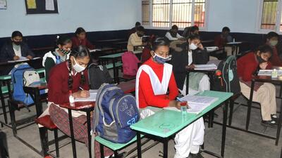 The second term pre-boards exams for classes 8, 10 and 12 students in government schools will commence on February 14 (HT File)