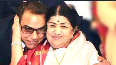 Lata Mangeshkar and Dharmendra used to share a strong bond. Lata Mangeshkar and Dharmendra used to share a strong bond. 