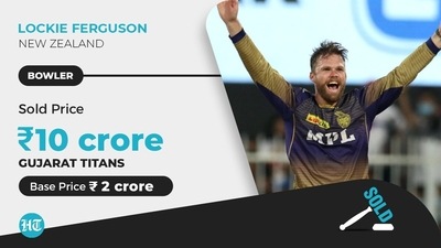 New Zealand's Lockie Ferguson was locked in by Gujarat Titans for a heavy sum.&nbsp; (HT)
