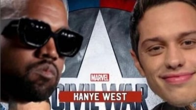 Kanye West challenges Pete Davidson.