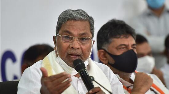 Former Karnataka chief minister and Opposition leader Siddaramaiah said that Karnataka was the first state in the country to give political reservation to OBCs in Zilla and Taluk Panchayats. (PTI)