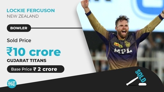 New Zealand's Lockie Ferguson was locked in by Gujarat Titans for a heavy sum. (HT)