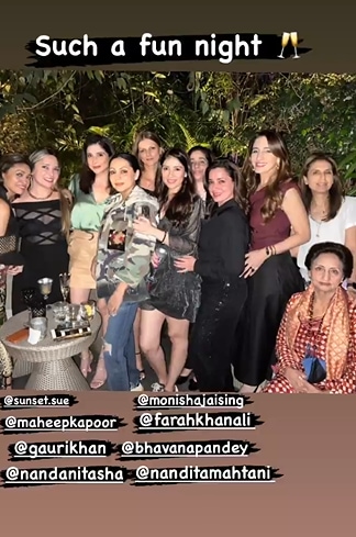 Gauri Khan parties with her girl gang,