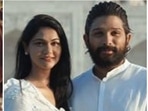 Allu Arjun shared a picture with his wife Sneha Reddy on Valentine’s Day. Allu Arjun shared a picture with his wife Sneha Reddy on Valentine’s Day.