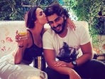 Malaika Arora with Arjun Kapoor in a loved-up photo. (Instagram) Malaika Arora with Arjun Kapoor in a loved-up photo. (Instagram)