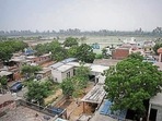 An aerial view of Jhuljhuli Village in New Delhi, India. (Photo by Sanchit Khanna/ Hindustan Times) An aerial view of Jhuljhuli Village in New Delhi, India. (Photo by Sanchit Khanna/ Hindustan Times)