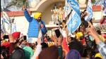AAP’ CM candidate Bhagwant Mann took out road shows in Mohali and Dera Bassi last week, in violation of poll code in Punjab. (HT File Photo)