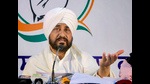 Punjab chief minister Charanjit Singh Channi addressing a press conference in Chandigarh on Monday. (PTI)