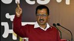Delhi chief minister Arvind Kejriwal addresses a press conference in Amritsar on Monday. Kejriwal claimed that all traditional parties are in colluding to defeat AAP in the Punjab polls. (Sameer Sehgal /HT)