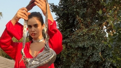 It was teamed with a pair of high-waist palazzo pants that flaunted a waistline to die for and Gabriella layered the look with a long red shirt that was worn unbuttoned to ooze oomph. (Instagram/gabriellademetriades) It was teamed with a pair of high-waist palazzo pants that flaunted a waistline to die for and Gabriella layered the look with a long red shirt that was worn unbuttoned to ooze oomph. (Instagram/gabriellademetriades)