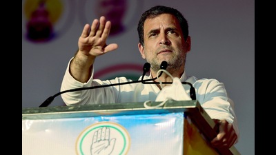 Congress leader Rahul Gandhi addressing at 'Navi Soch Nava Punjab' rally ahead of the Punjab Assembly elections, in Gurdaspur. (ANI) Congress leader Rahul Gandhi addressing at 'Navi Soch Nava Punjab' rally ahead of the Punjab Assembly elections, in Gurdaspur. (ANI)
