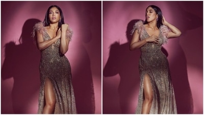 Bhumi Pednekar's fashion game has always been strong since day 1. Bhumi's recent release Badhaai Do has been receiving mixed reviews. The movie has a strong message for the viewers. It revolves around the story of Shardul (Rajkummar Rao) and Sumi (Bhumi Pednekar), two closeted members of the LGBTQ+ community. On the occasion of Valentine's Day, Bhumi spreads love through her Instagram handle by sharing pictures of herself in an embellished ensemble. (Instagram/@bhumipednekar) Bhumi Pednekar's fashion game has always been strong since day 1. Bhumi's recent release Badhaai Do has been receiving mixed reviews. The movie has a strong message for the viewers. It revolves around the story of Shardul (Rajkummar Rao) and Sumi (Bhumi Pednekar), two closeted members of the LGBTQ+ community. On the occasion of Valentine's Day, Bhumi spreads love through her Instagram handle by sharing pictures of herself in an embellished ensemble. (Instagram/@bhumipednekar)