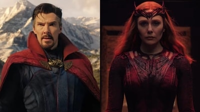 Benedict Cumberbatch and Elizabeth Olsen in the trailer of Doctor Strange in the Multiverse of Madness.