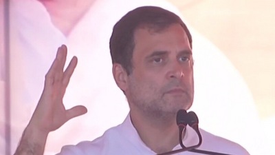 Congress leader Rahul Gandhi addressing a poll rally in Punjab's Hoshiarpur (ANI)
