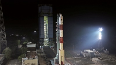 PSLV-C52 orbiting an earth observation satellite will be launched at 5.59am on Monday.&nbsp;