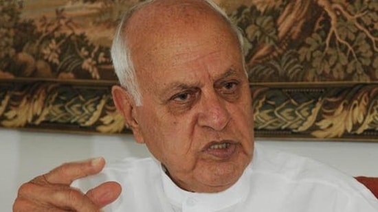 Former Jammu and Kashmir CM Farooq Abdullah.(HT file)