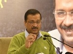 Delhi chief minister and Aam Aadmi Party (AAP) national convener Arvind Kejriwal.&nbsp;(Gurpreet Singh/HT Photo)