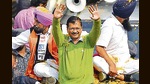 AAP convener Arvind Kejriwal along with AAP candidates Daljit Bhola and Madan Lal Bagga during a roadshow at Basti Jodhewal Chowk area in Ludhiana on Tuesday. (Gurpreet Singh/ HT) AAP convener Arvind Kejriwal along with AAP candidates Daljit Bhola and Madan Lal Bagga during a roadshow at Basti Jodhewal Chowk area in Ludhiana on Tuesday. (Gurpreet Singh/ HT)
