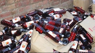 The STF found smuggled liquor bottles hidden in special chambers made to escape a cursory check. (HT File Photo) The STF found smuggled liquor bottles hidden in special chambers made to escape a cursory check. (HT File Photo)