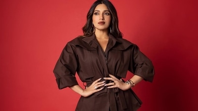 Bhumi Pednekar slays monotone dressing in ₹34k chocolate brown co-ord set (Instagram/bhumipednekar) Bhumi Pednekar slays monotone dressing in ₹34k chocolate brown co-ord set (Instagram/bhumipednekar)