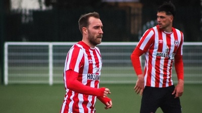 Christian Eriksen featured in a practice match for Brentford (Twitter/BrentfordFC)